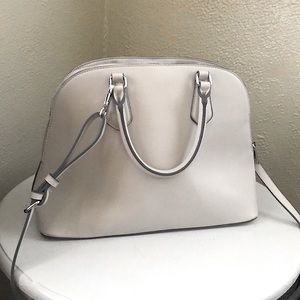 Light Grey Dome Satchel Handbag